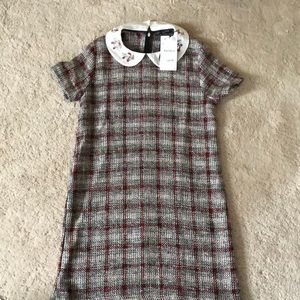 Tweed Dress with collar
